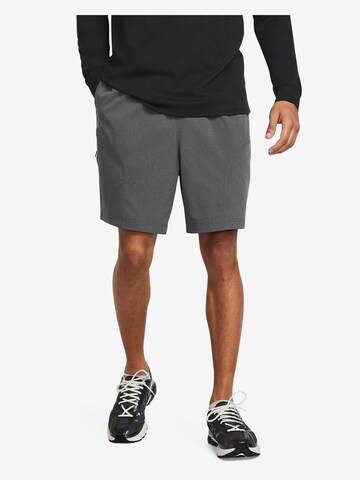 UNDER ARMOUR Loosefit Sportbroek in Grijs: voorkant