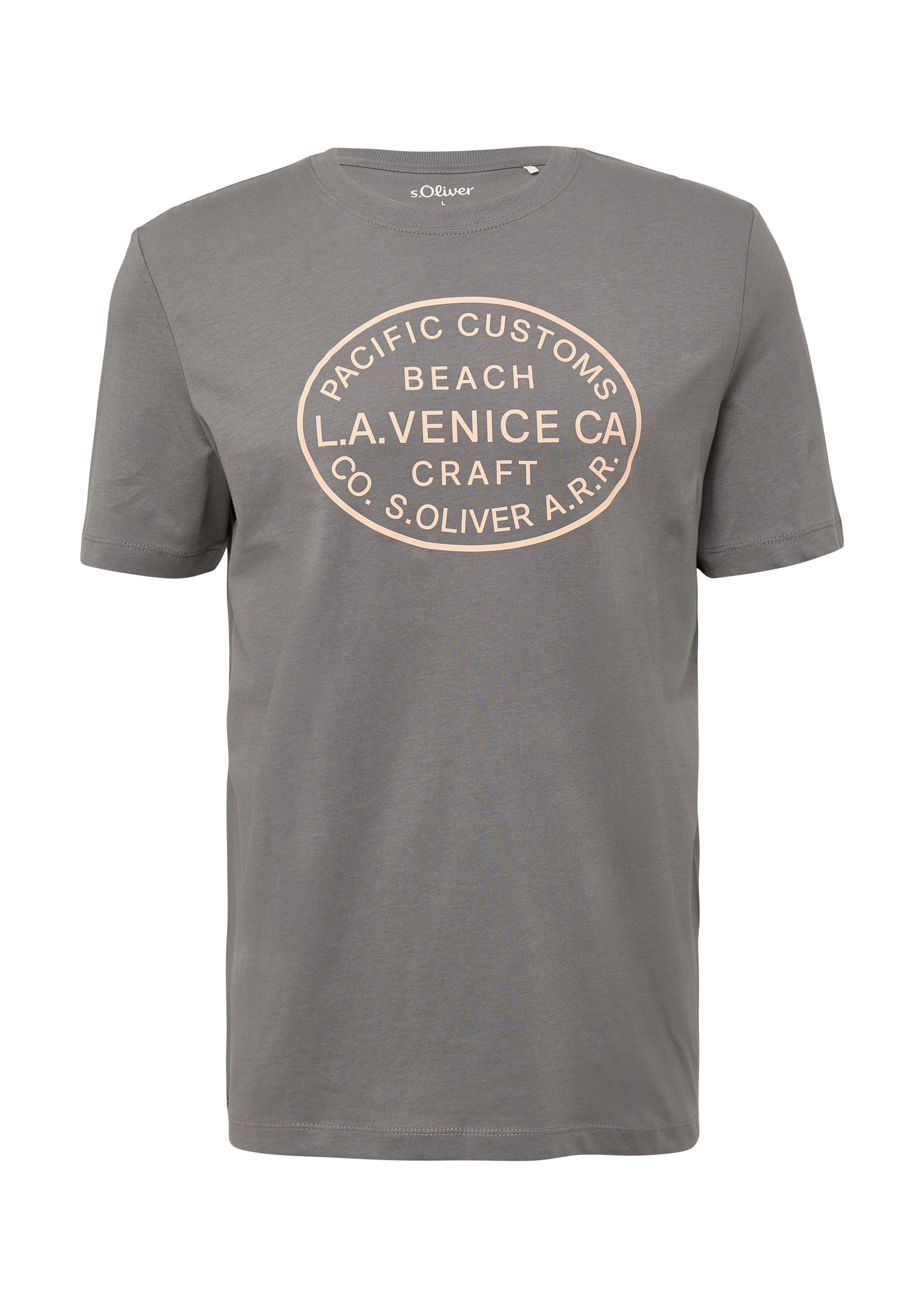 s.Oliver Футболка в Серый: спереди