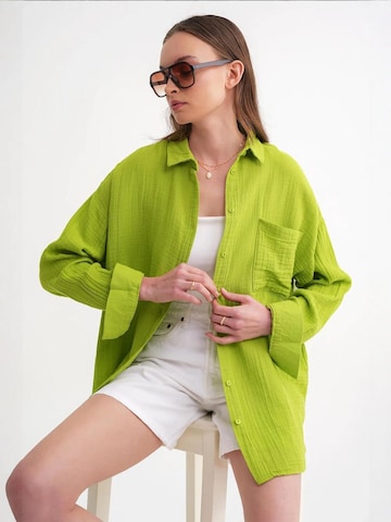Camicia da donna di MixRay in verde