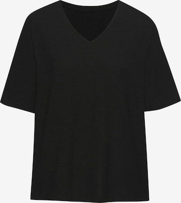 Camicia da notte di LASCANA in nero: frontale