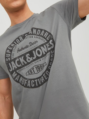 JACK & JONES Skjorte 'JEANS' i grå