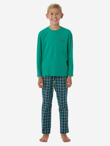 Pyjama ' Nightwear ' SCHIESSER en vert : devant
