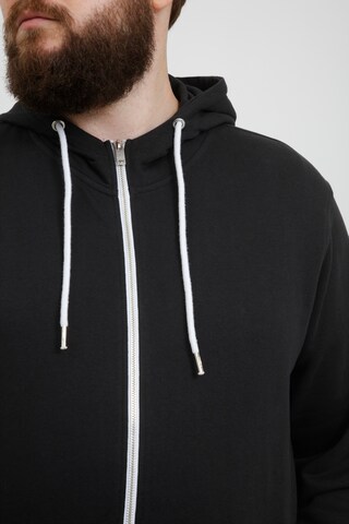 !Solid Zip-Up Hoodie in Black