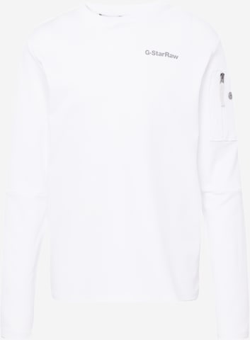 G-Star RAW Shirt 'Tweeter' in Weiß: predná strana