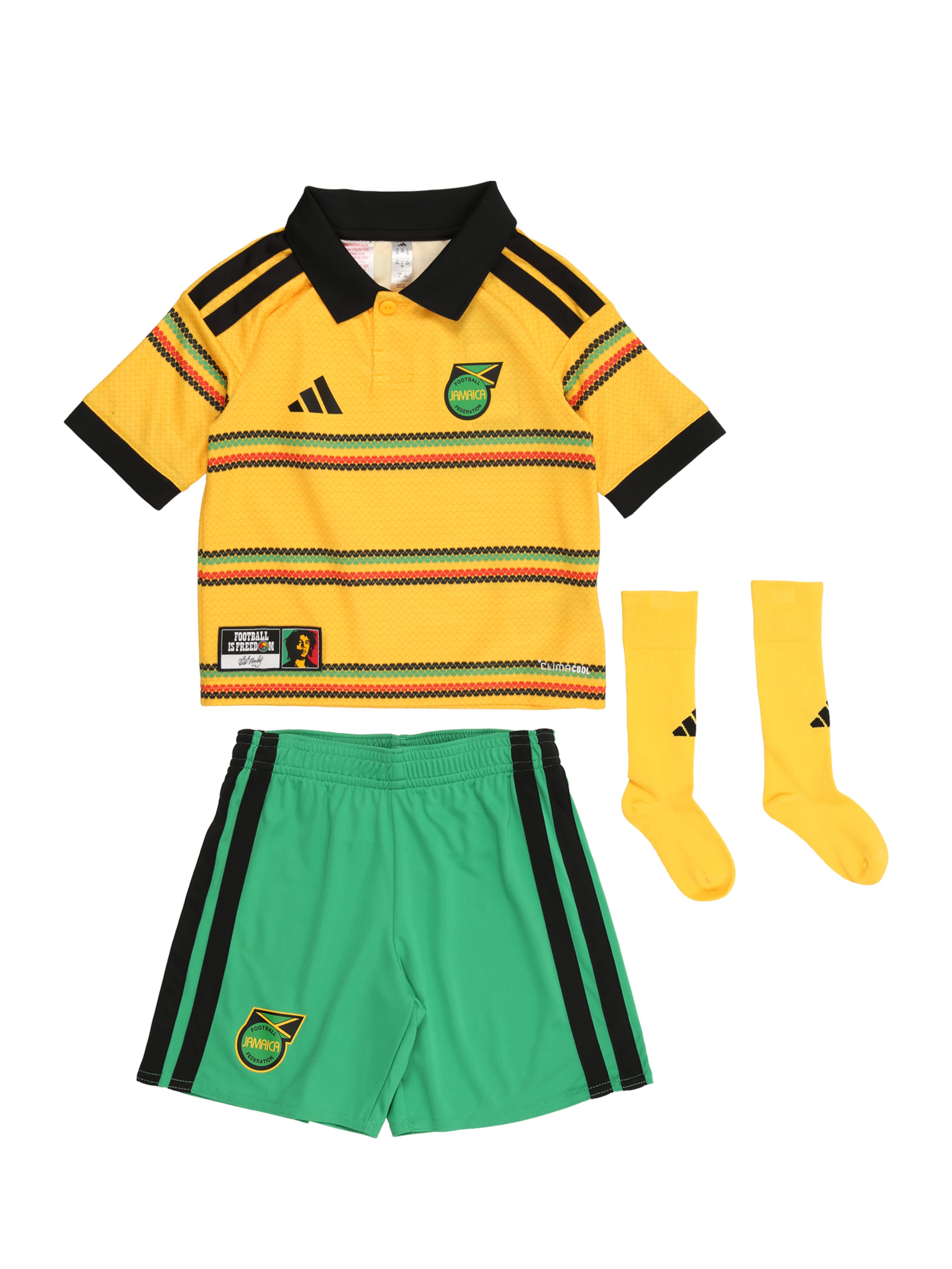 ADIDAS PERFORMANCE Trainingspak 'JFF MINI' in Goud: voorkant