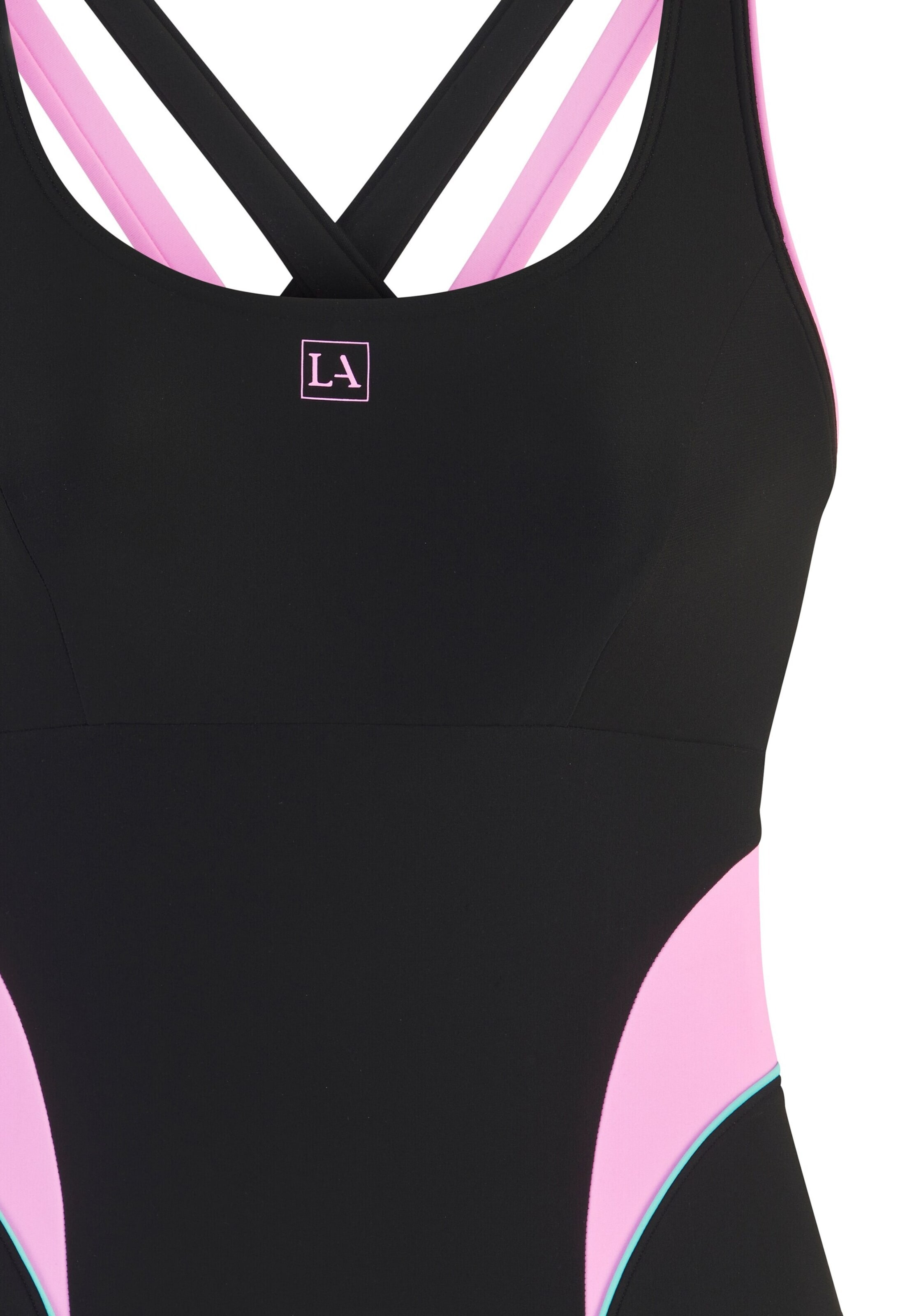 LASCANA ACTIVE Спортивный купальник в Черный