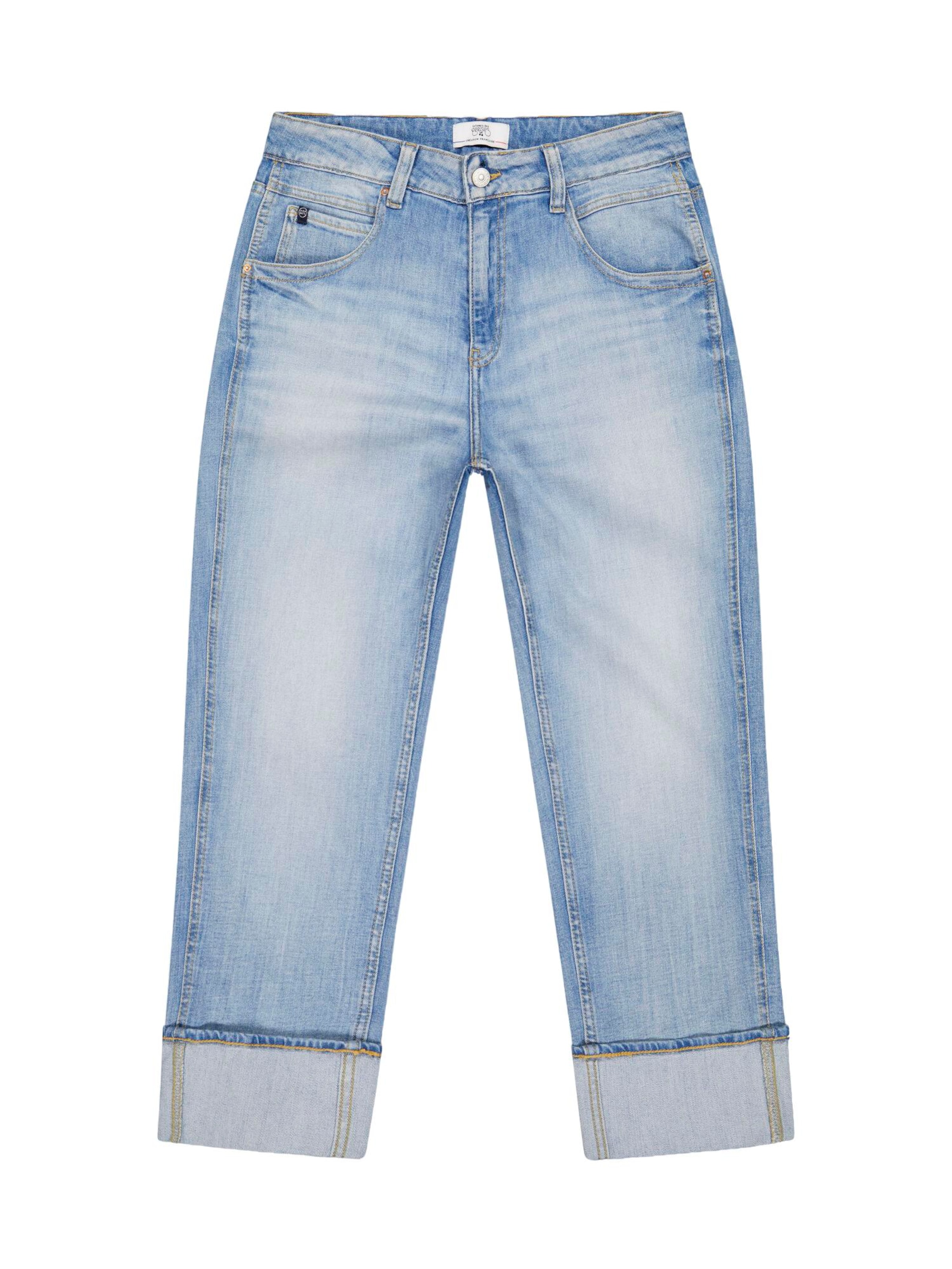 Le Temps Des Cerises Loosefit Jeans '400/60 Girlfriend' in Blauw: voorkant