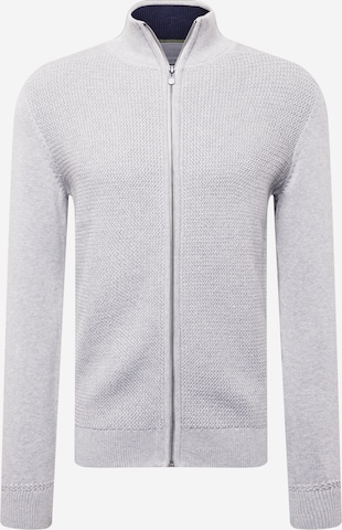 TOM TAILOR Knit cardigan in Grey: front