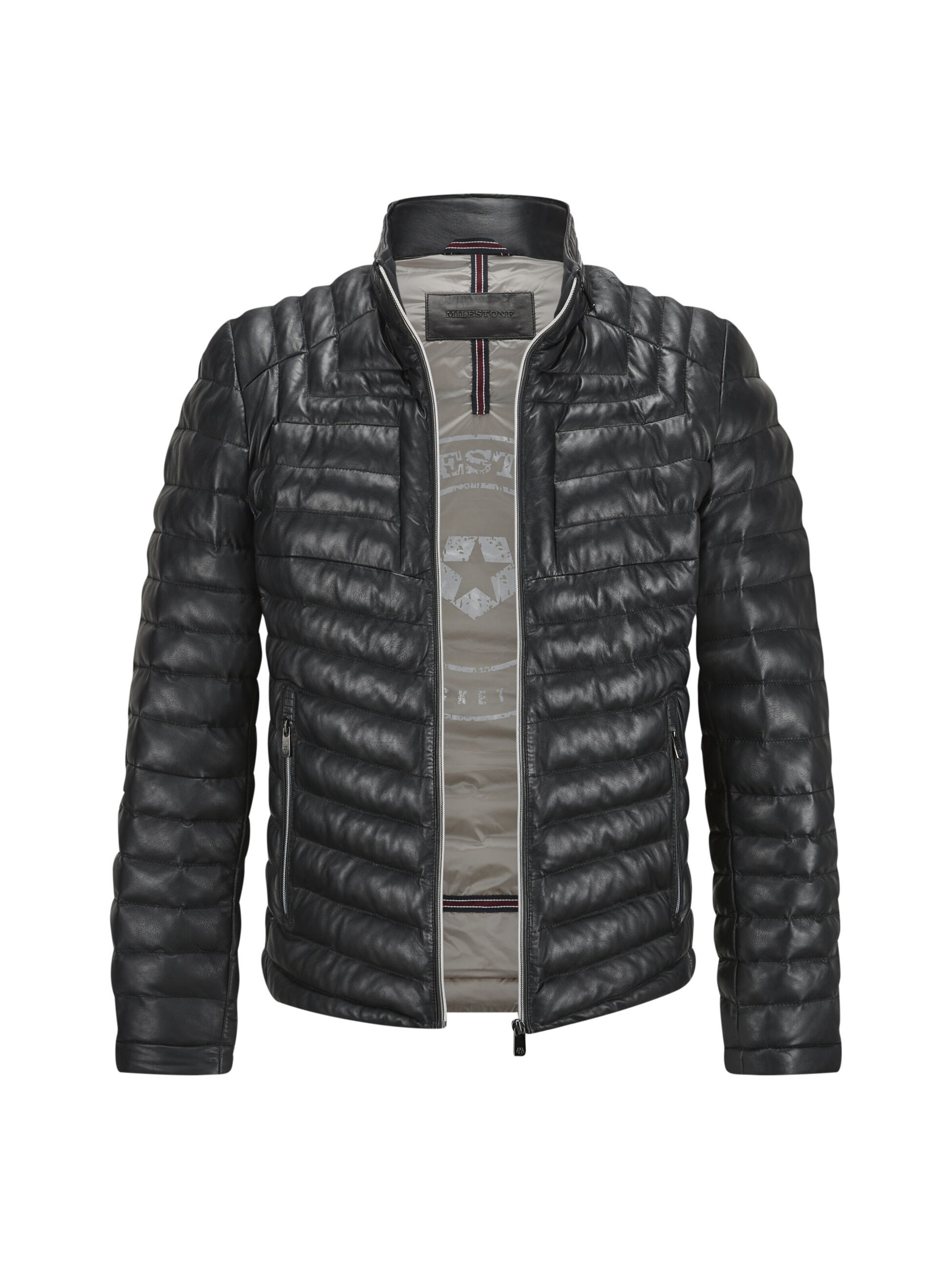 Veste mi-saison 'MSMalik' MILESTONE en noir
