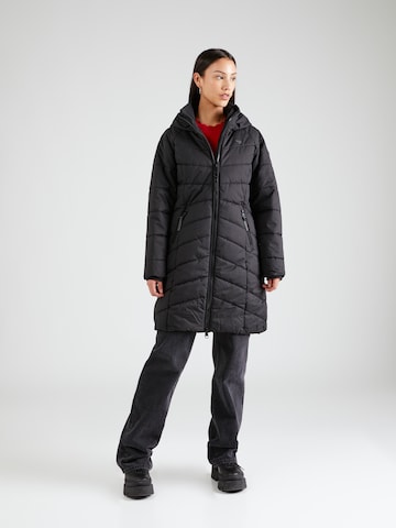 Manteau d’hiver 'Dizzie' Ragwear en noir : devant