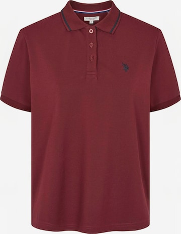 U.S. POLO ASSN. Polo shirt ' UWHolly ' in Rot: Vorderseite