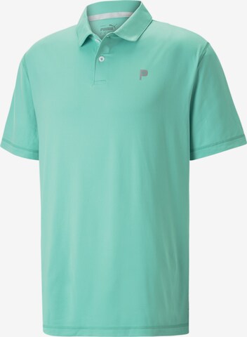 PUMA Performance Shirt ' Palm Tree' in Green: front