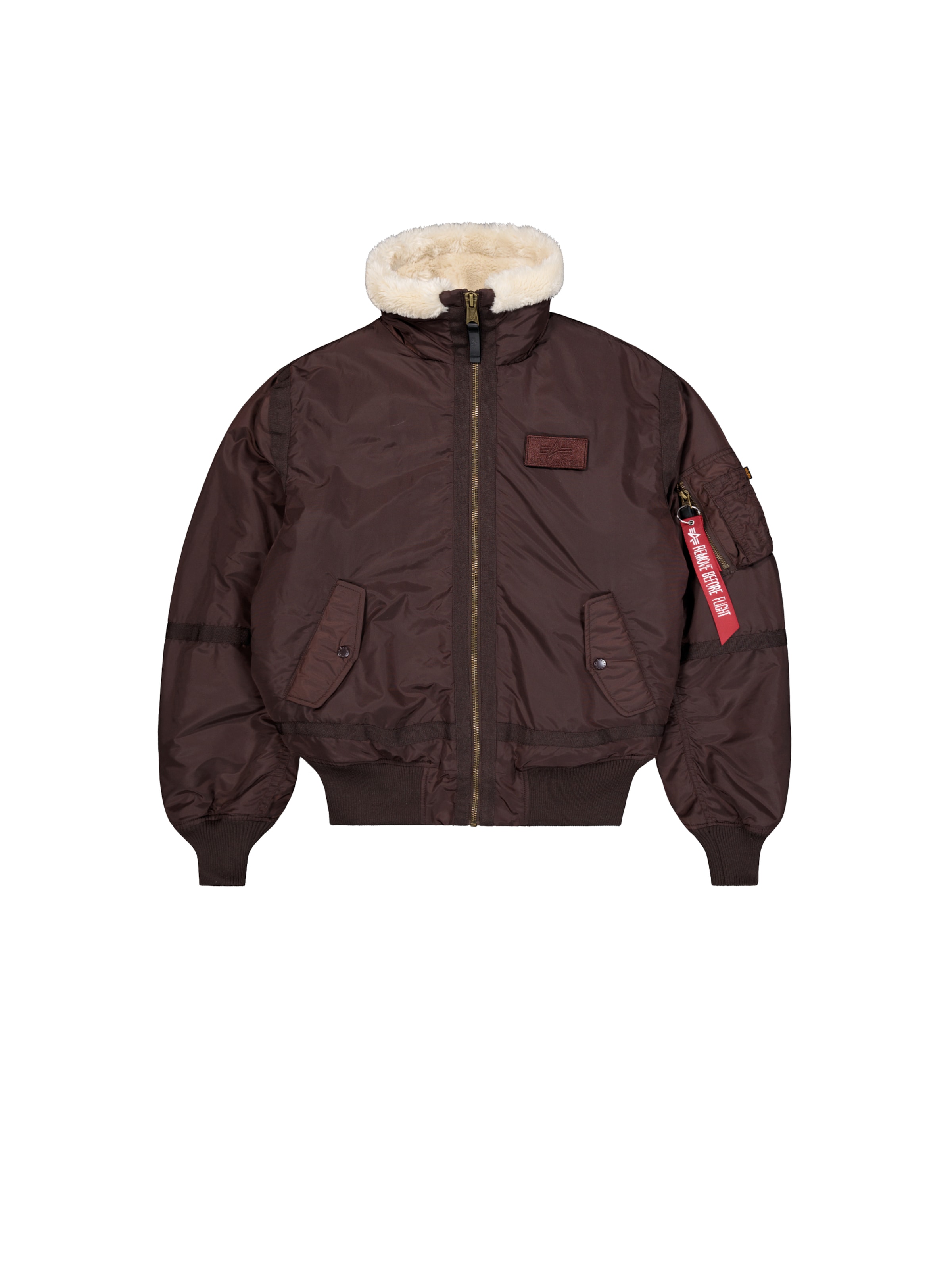 ALPHA INDUSTRIES Talvejope 'B-15 III TT', värv pruun: eest vaates