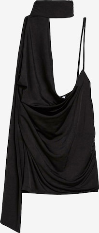 Bershka Top | črna barva: sprednja stran