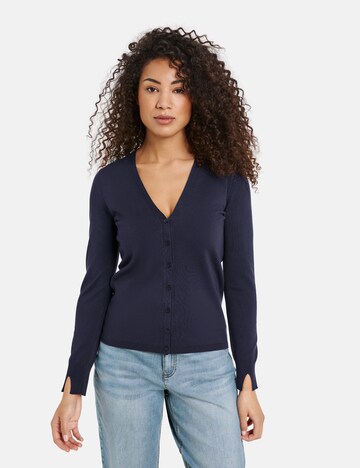 TAIFUN Knit Cardigan in Blue: front