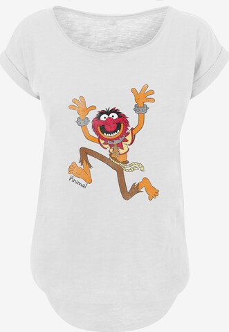 F4NT4STIC T-Shirt 'Disney Muppets Animal Classic' in Weiß: predná strana