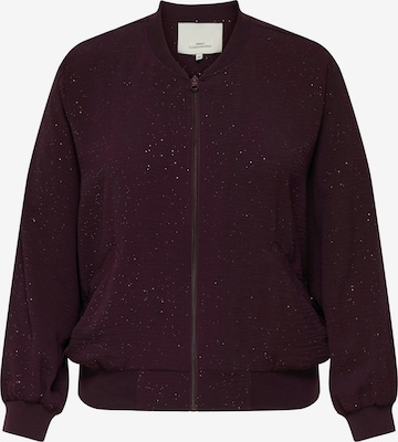 Veste mi-saison 'JOSEE' ONLY Carmakoma en rouge : devant