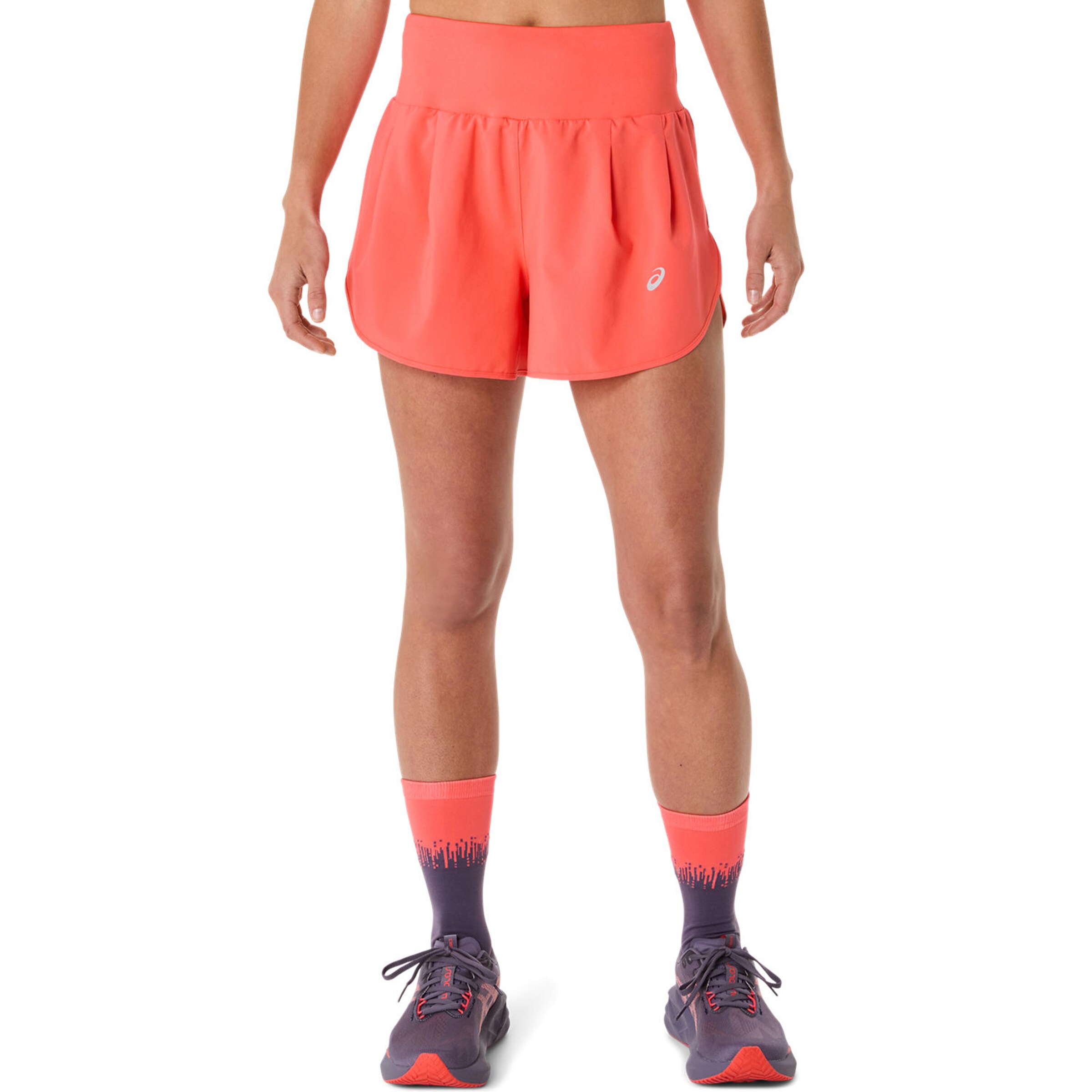 ASICS Regular Workout Pants 'Road' in Orange: front