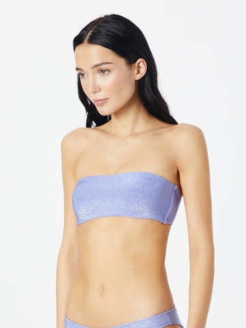 ETAMBandeau Bikini gornji dio 'MALLORCA' - ljubičasta boja: prednji dio