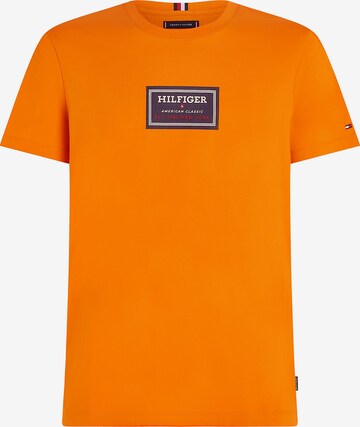 T-Shirt TOMMY HILFIGER en orange : devant