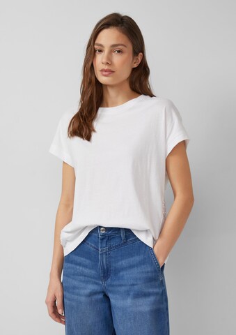 T-shirt s.Oliver en blanc : devant