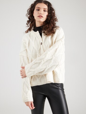 TOPSHOP Strickjacke in Weiß: Vorderseite