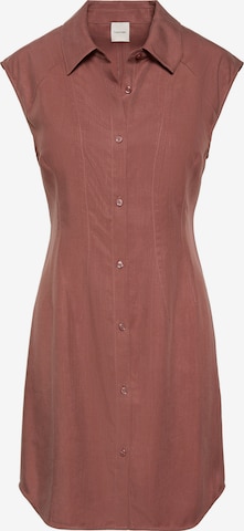 Calvin Klein Shirt dress in Brown: front
