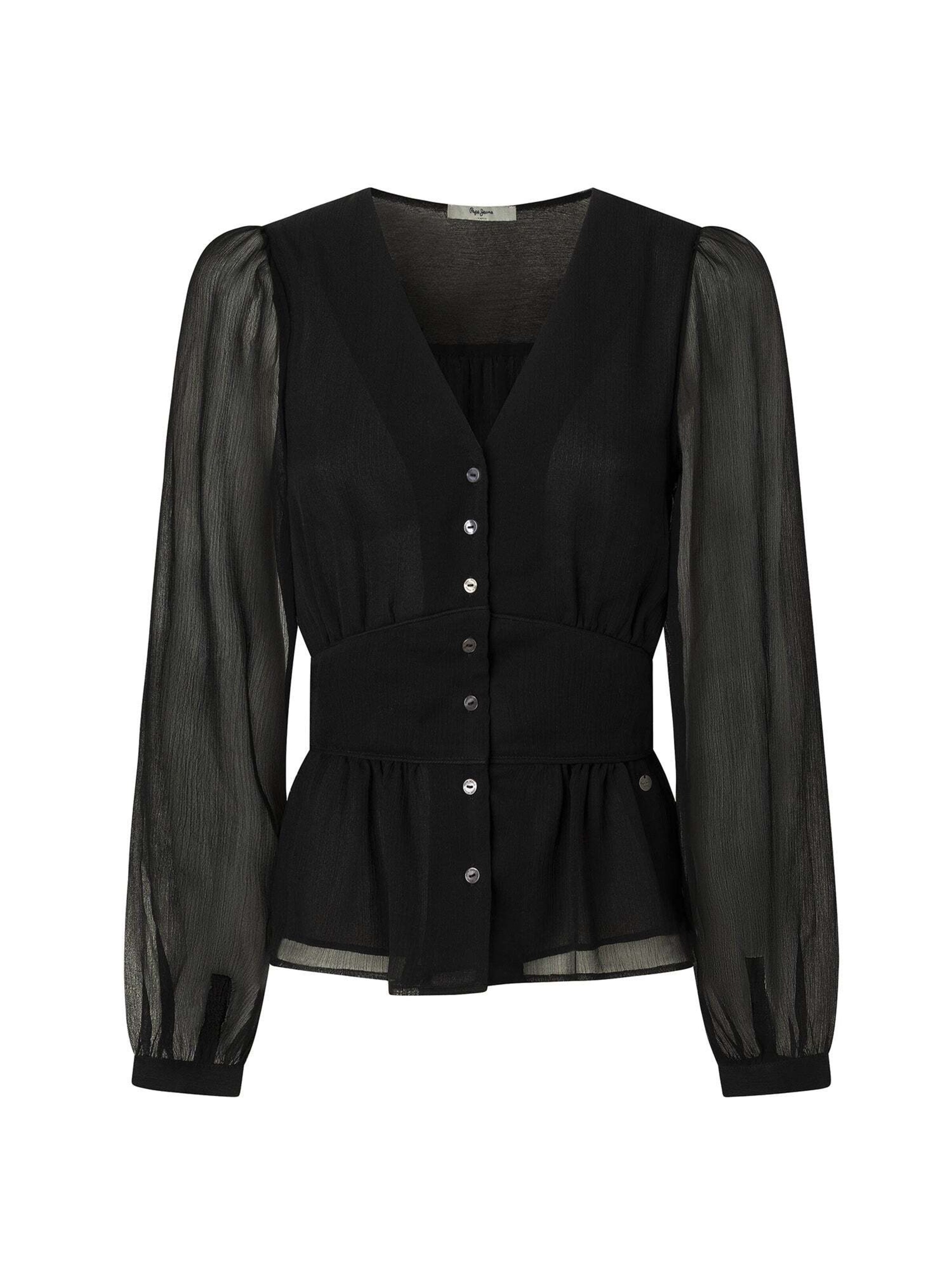 Pepe Jeans Bluse 'Orion' in Schwarz: Vorderseite