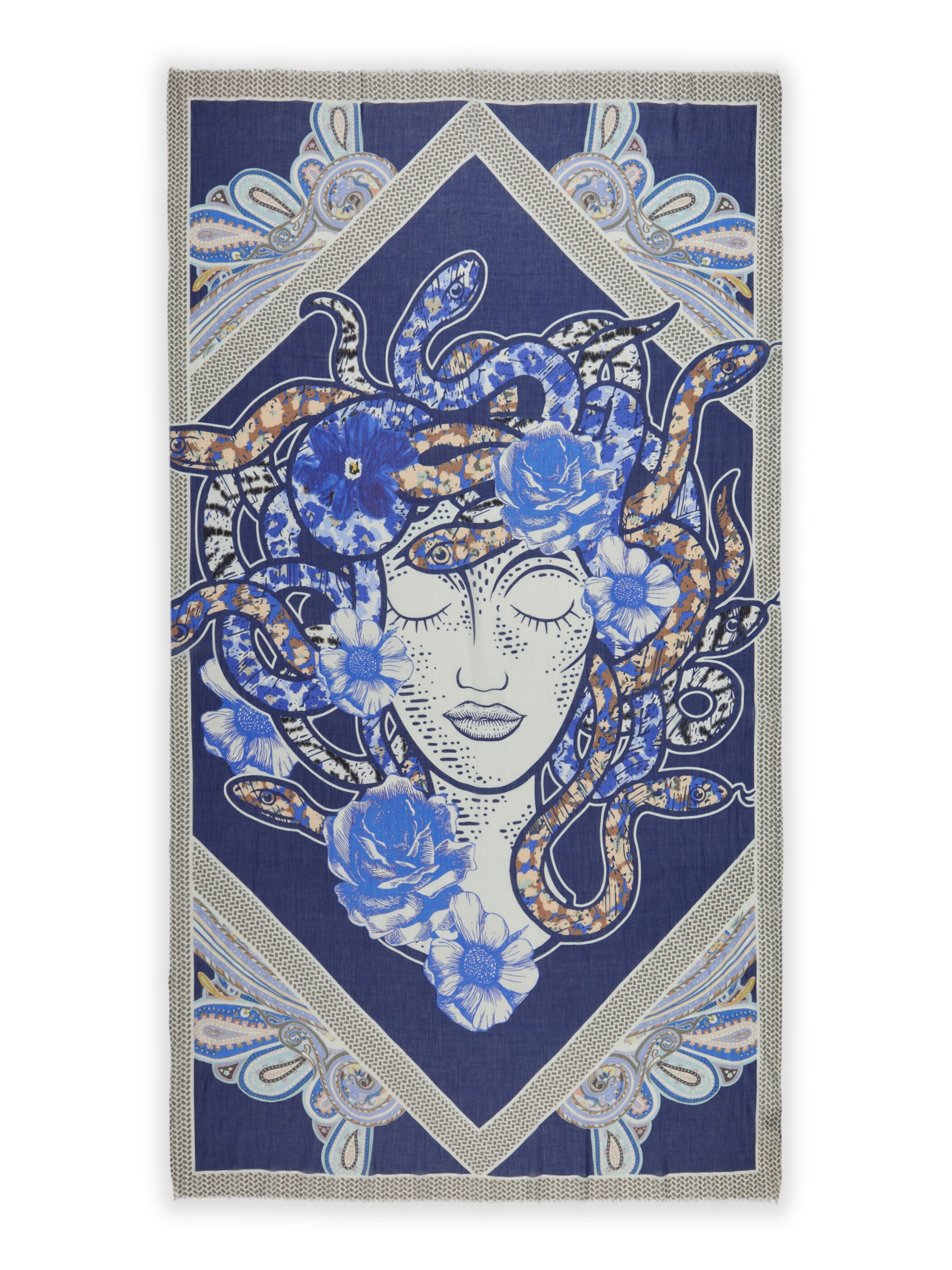 Écharpe CODELLO en bleu