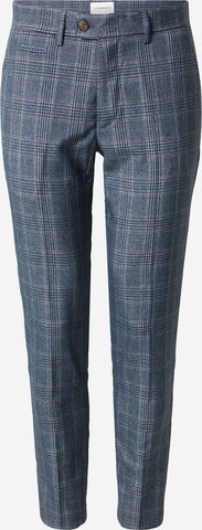 Lindbergh Slim fit Chino trousers in Blue: front