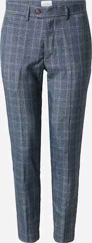 Coupe slim Pantalon chino Lindbergh en bleu : devant