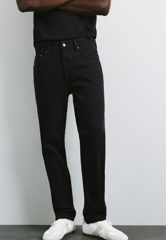 Pull&Bear Slimfit Jeans i sort: forside