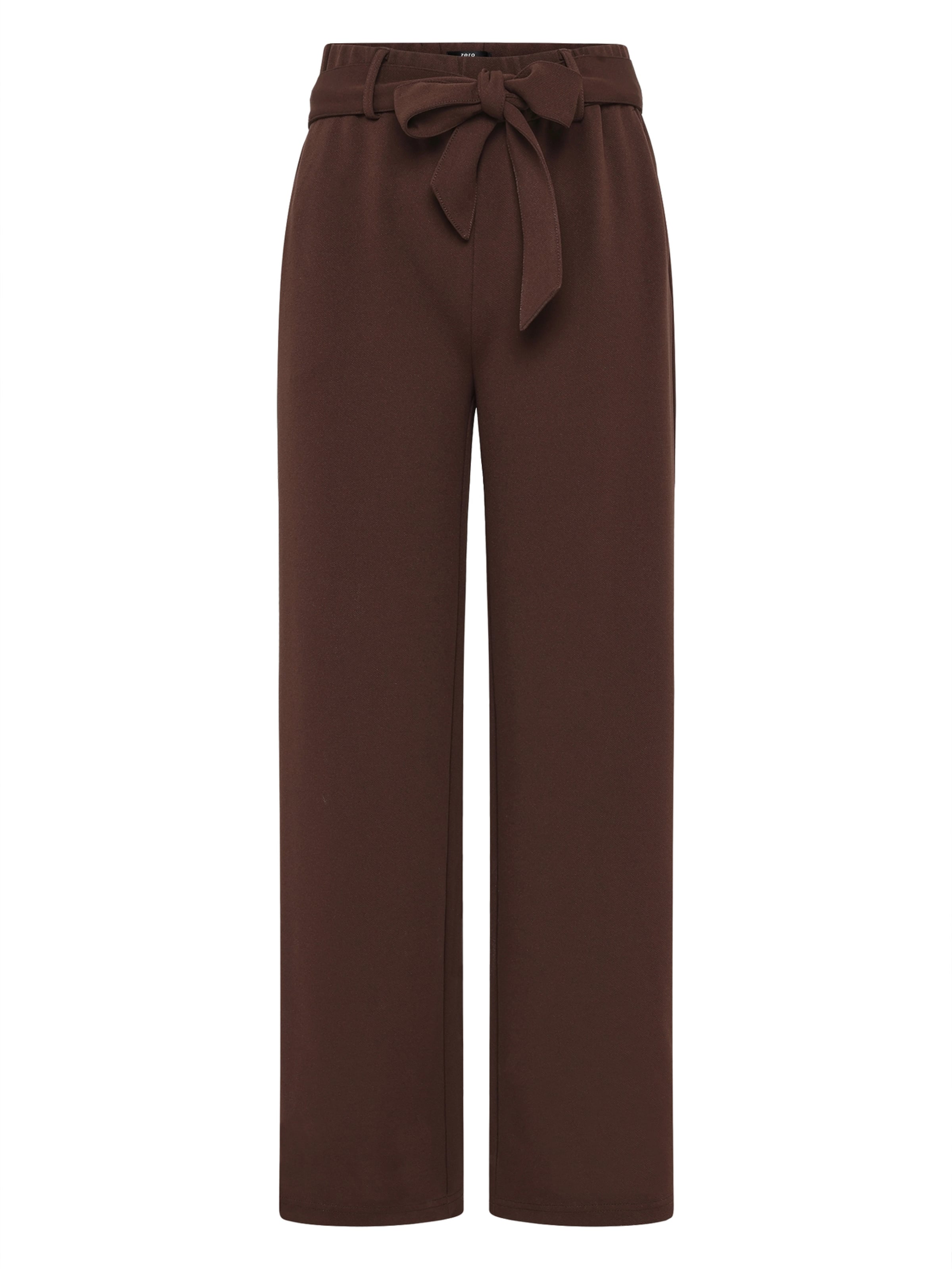 Wide Leg Pantalon zero en marron : devant