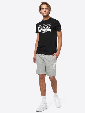 LONSDALE Regular Sports trousers 'FRINGFORD' in Grey