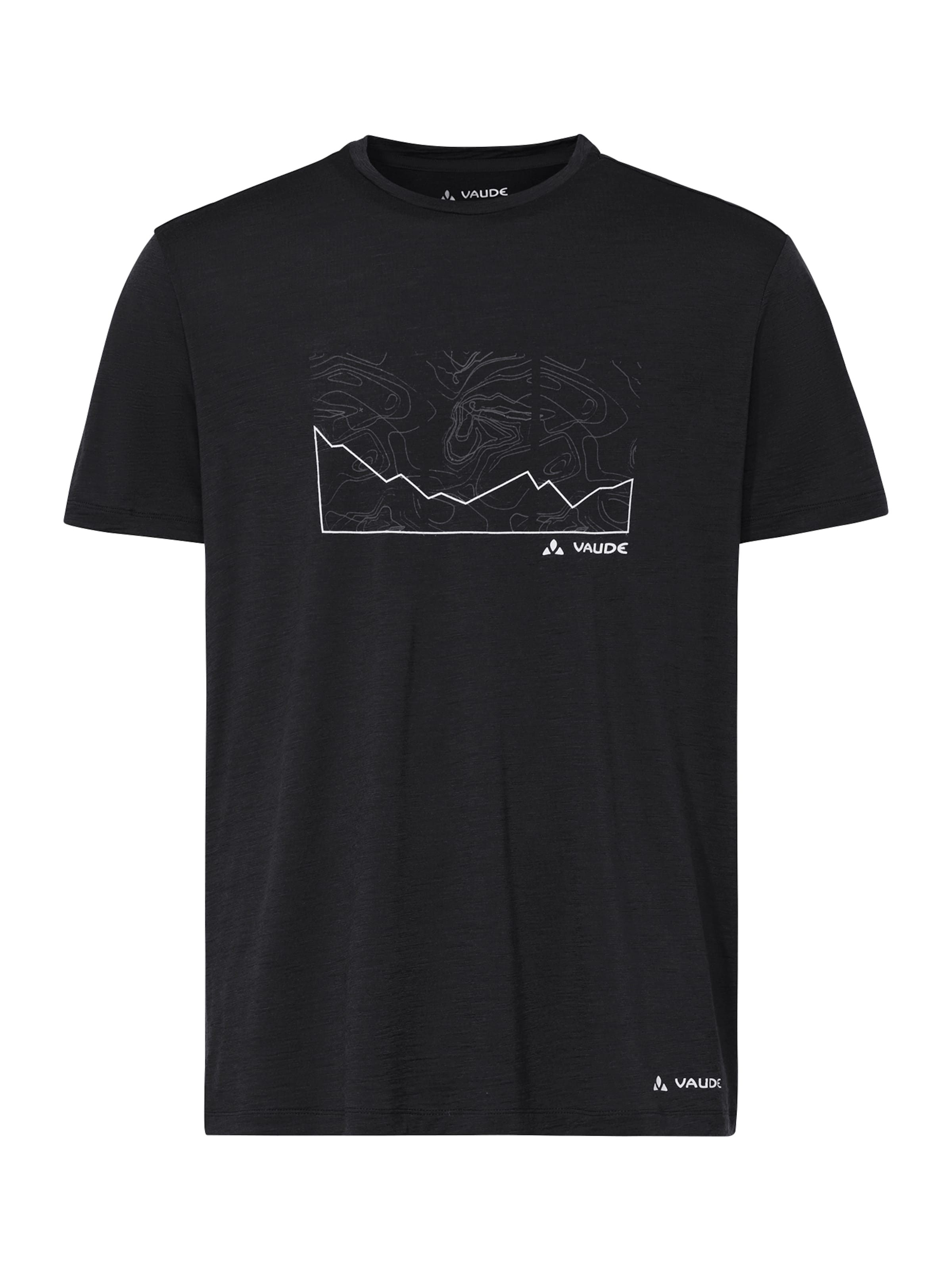 VAUDE Shirt 'Tekoa' in Zwart: voorkant