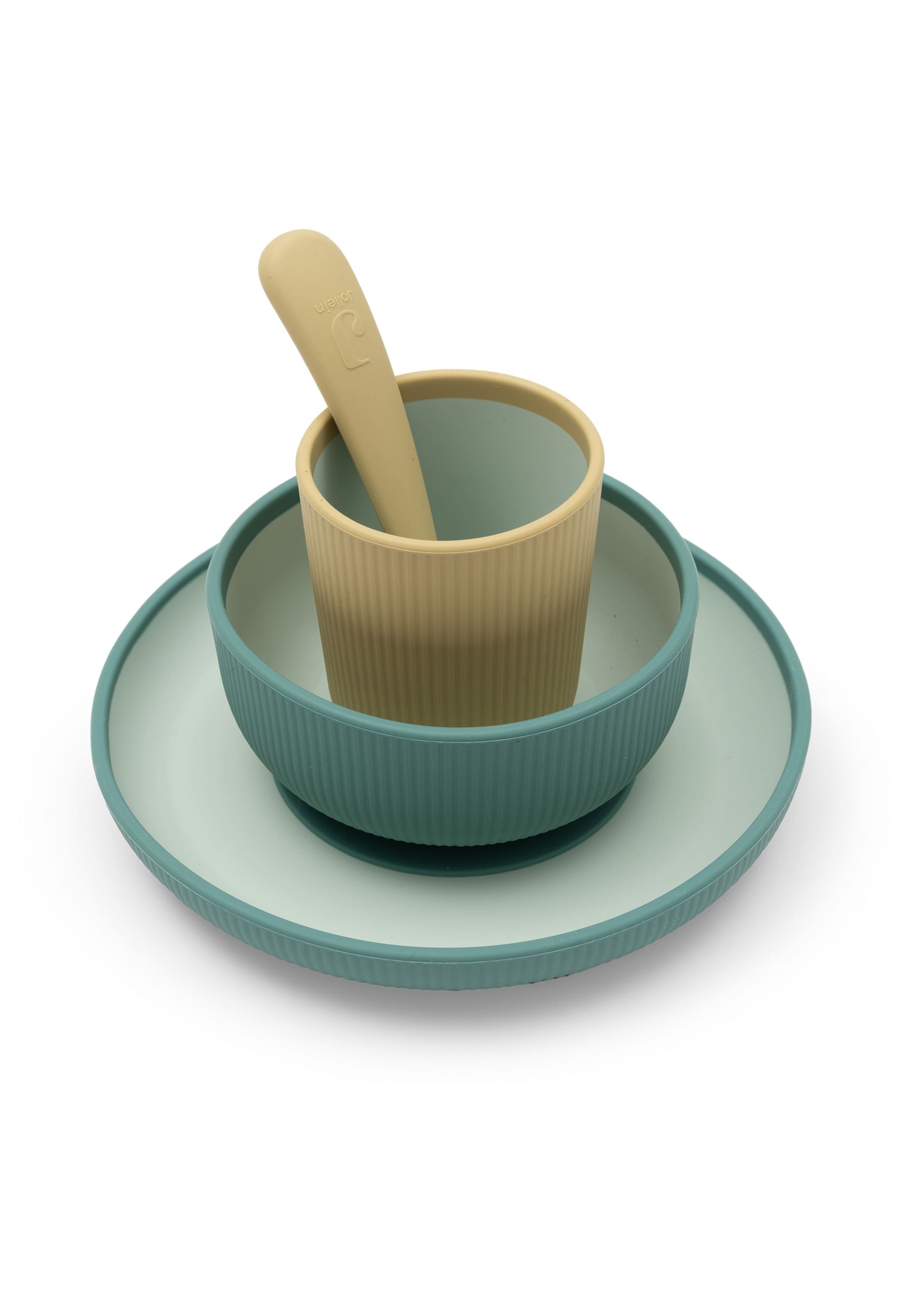 Jollein Tableware set in Green: front