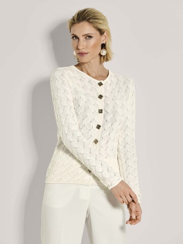 MADELEINE Strickjacke in Weiß: Vorderseite