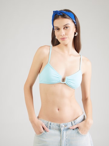 ROXY Koszulkowy Góra bikini 'Palm Dreams' w kolorze niebieski: przód