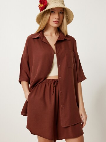 Happiness İstanbul Byxdräkt i brun: framsida