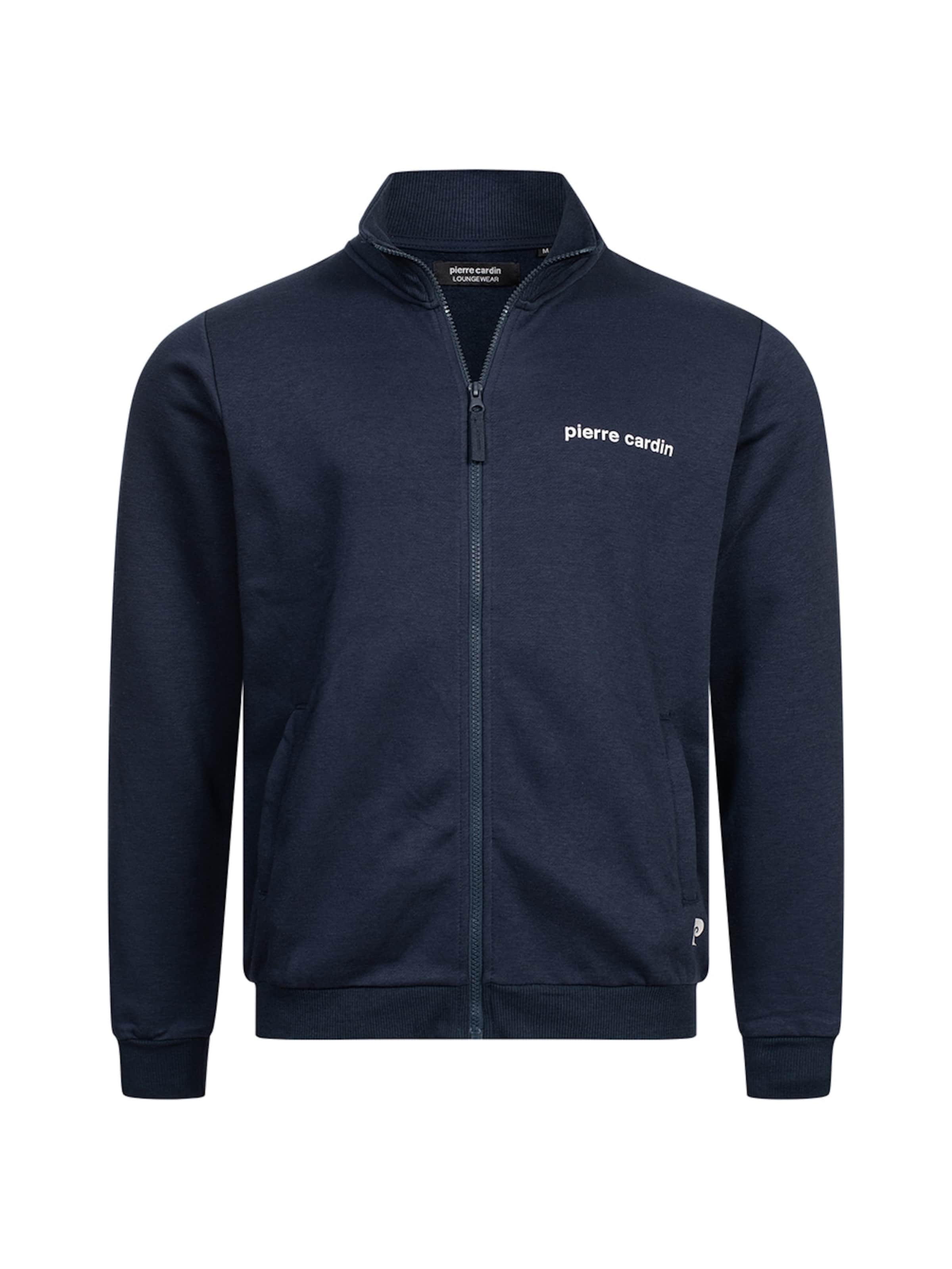 PIERRE CARDIN Sweatvest in Blauw: voorkant