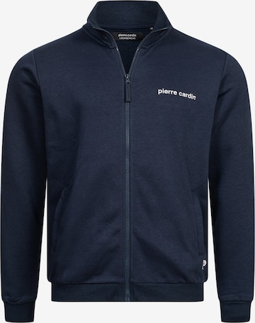 PIERRE CARDIN Sweatvest in Blauw: voorkant