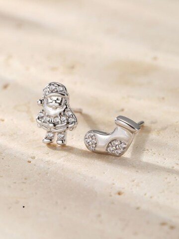 Hey Happiness Earrings 'Santa Cheer' in Silver
