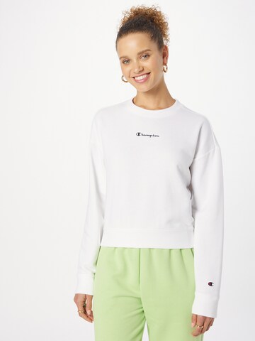 Champion Authentic Athletic Apparel Sweatshirt in White: front