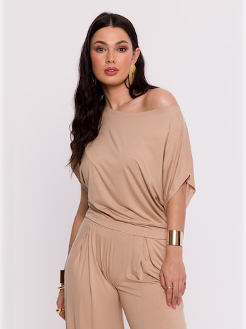 BeWear - Blusa en marrón: frente