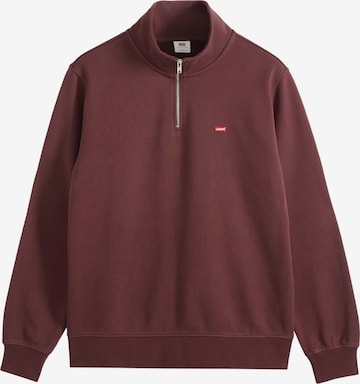 LEVI'S ® Sweatshirt 'Original HM 1/4 Zip' in Red: front