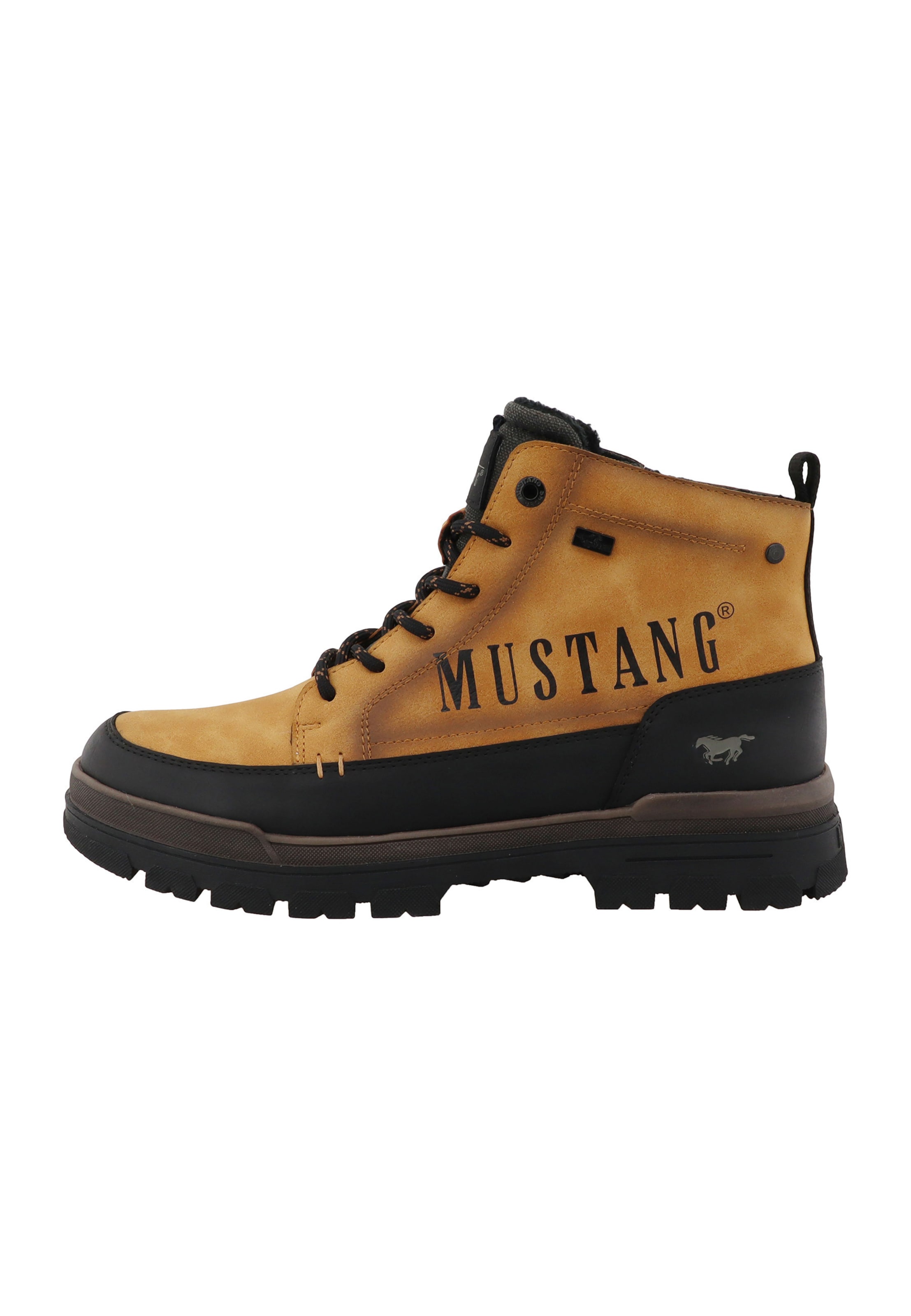 MUSTANG - Botas com atacadores em bege