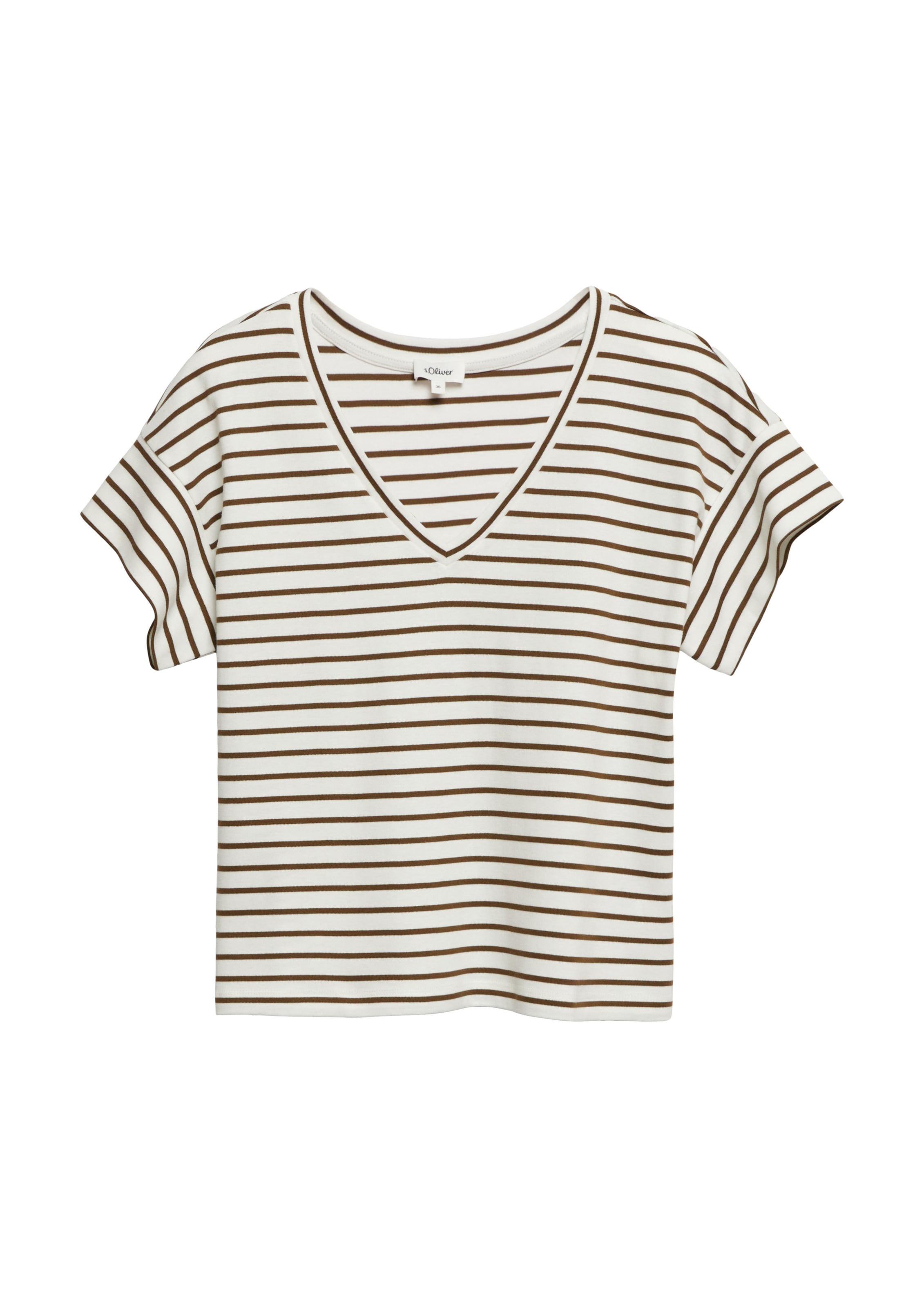 s.Oliver T-Shirt in Braun: Vorderseite