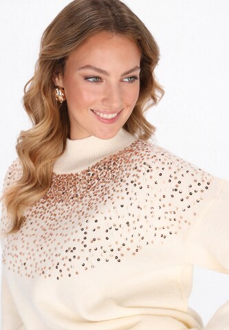 Pull-over faina en blanc
