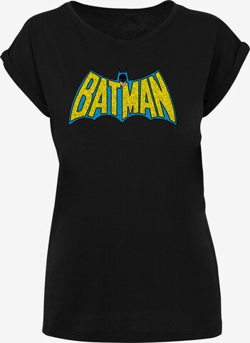 F4NT4STIC Shirt 'DC Comics Batman Crackle' in Black: front