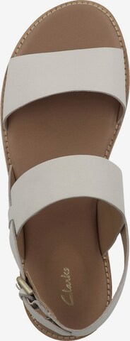 CLARKS Sandale ' Karsea Strap ' in Weiß